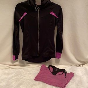 Workout jacket and top bundle